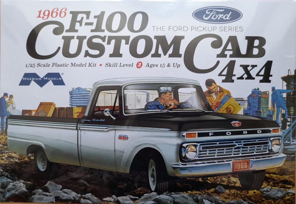 1236  автомобили и мотоциклы  1966 Ford F-100 Custom Cab 4x4  (1:25)