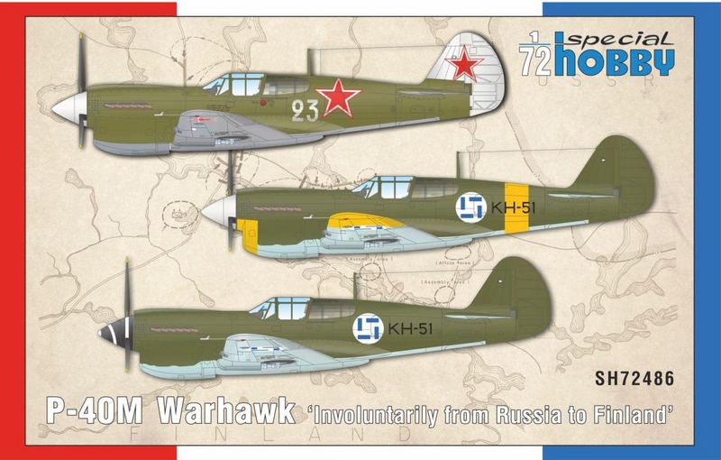 SH72486  авиация  P-40M Warhawk "From Russia to Finland"  (1:72)