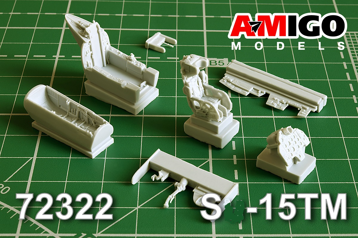 AMG 72322  дополнения из смолы  Кабина С-15ТМ с креслом КС-4  (1:72)