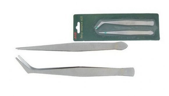 4107  ручной инструмент  Набор пинцетов, 2 шт