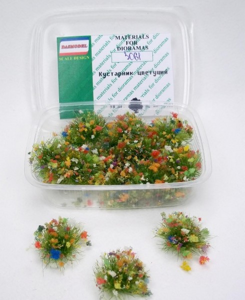 3061  материалы для диорам  Кустарник цветущий вар.2