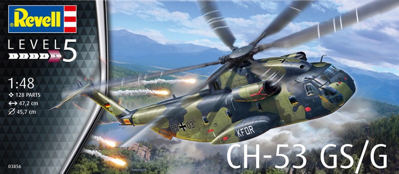 03856  авиация  Вертолет CH-53 GSG  (1:48)