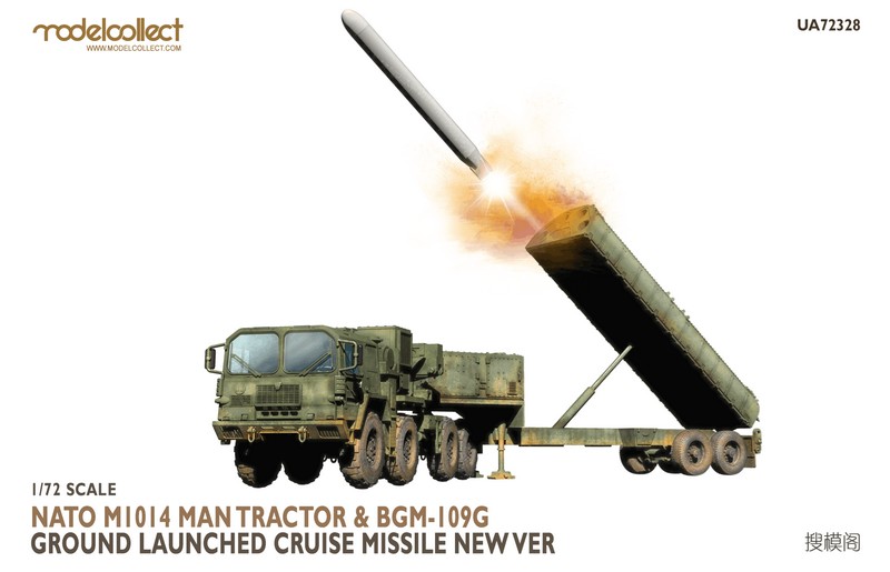 UA72328  техника и вооружение  Nato M1014 MAN Tractor & BGM-109G GroundLaunchedCruiseMissile (1:72)