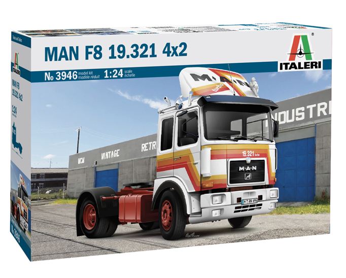 3946  автомобили и мотоциклы  MAN F8 19.321 4x2  (1:24)