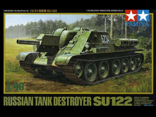 32527  техника и вооружение  САУ Russian Tank Destroyer S-122  (1:48)