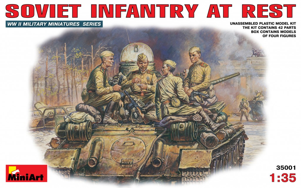 35001  фигуры  SOVIET INFANTRY AT REST  (1:35)