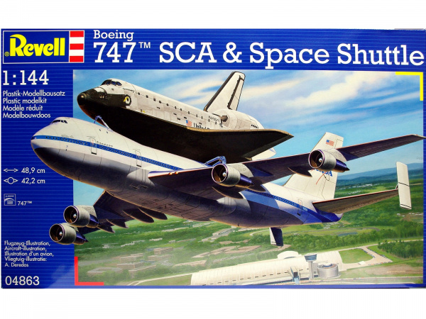 04863  авиация  Boeing 747 SCA & Space Shuttle  (1:144)