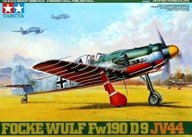 61081  авиация  Fw-190 D-9 JV44  (1:48)