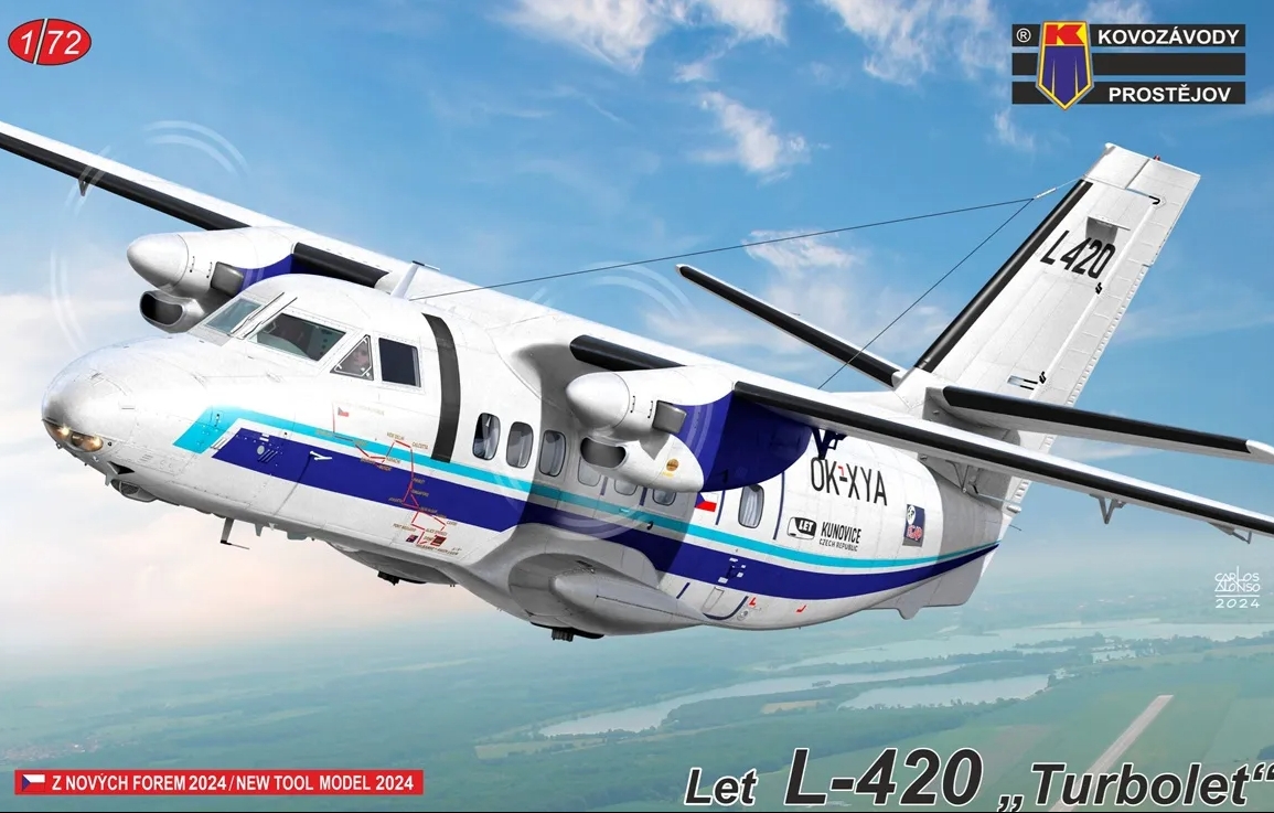 KPM0438  авиация  Let L-420 ″Turbolet″  (1:72)