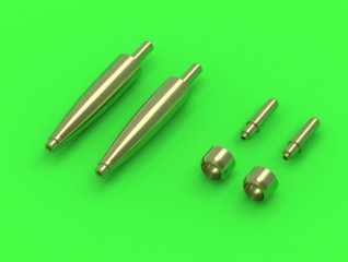 AM-48-103  металлические стволы  Для поздних Spitfire Mk.Ixe/XVIe Hispano20мм и Browning  (1:48)