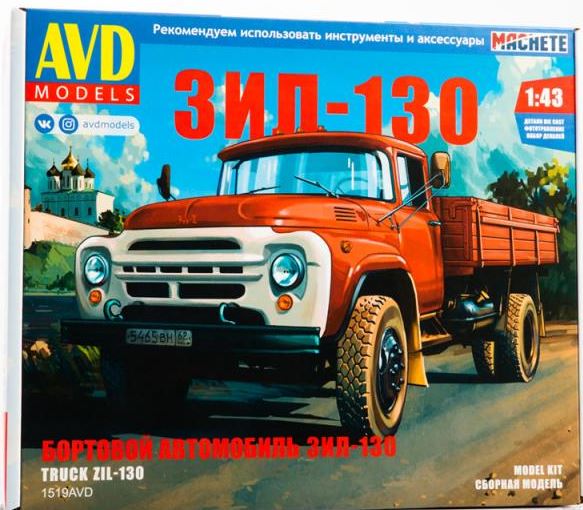 1519AVD  автомобили и мотоциклы  З&Л-130 бортовой   (1:43)