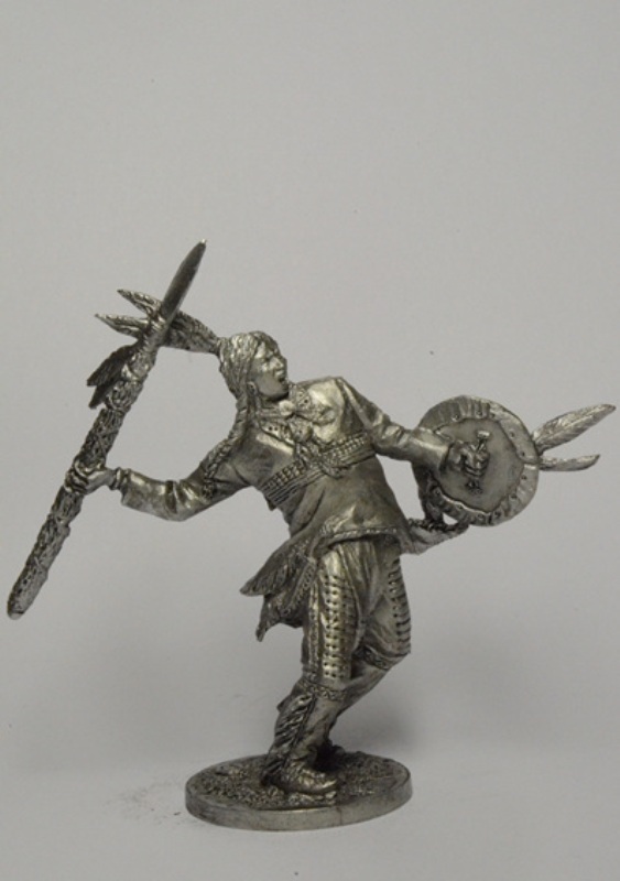 WW-09  миниатюра  Индеец с копьем