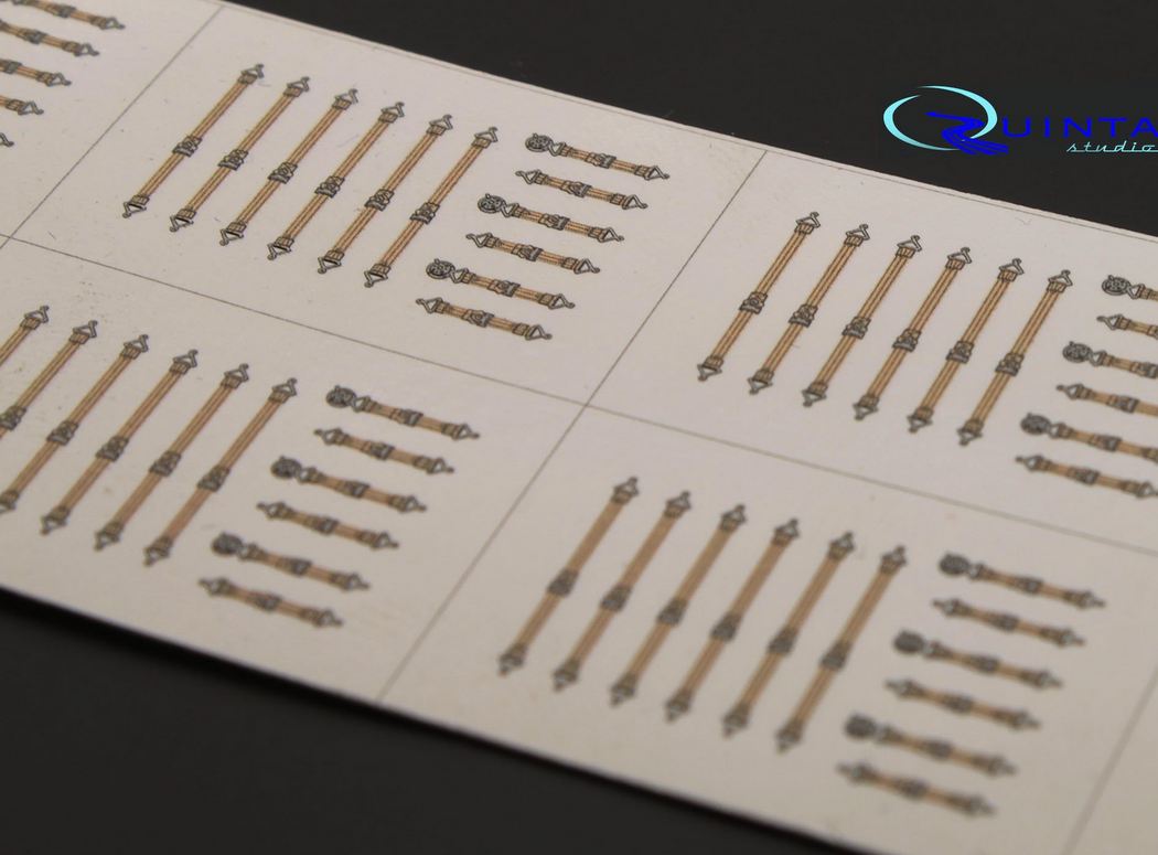 QB72001  декали 3D декаль Привязные ремни ВОВ СССР (на 3 кресла)  (1:72)