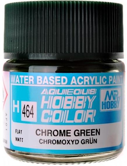 H464  краска  10мл  CHROME GREEN