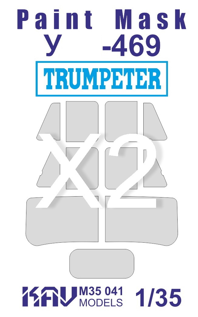 KAV M35 042  Маски окрасочные  Маска на остекление У@З-469 полная  (1:35)