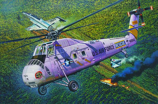 02884  авиация  HH-34J USAF Combat Rescue  (1:48)