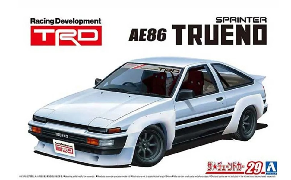 05896  автомобили и мотоциклы  Toyota Trueno '85 AE86 TRD  (1:24)