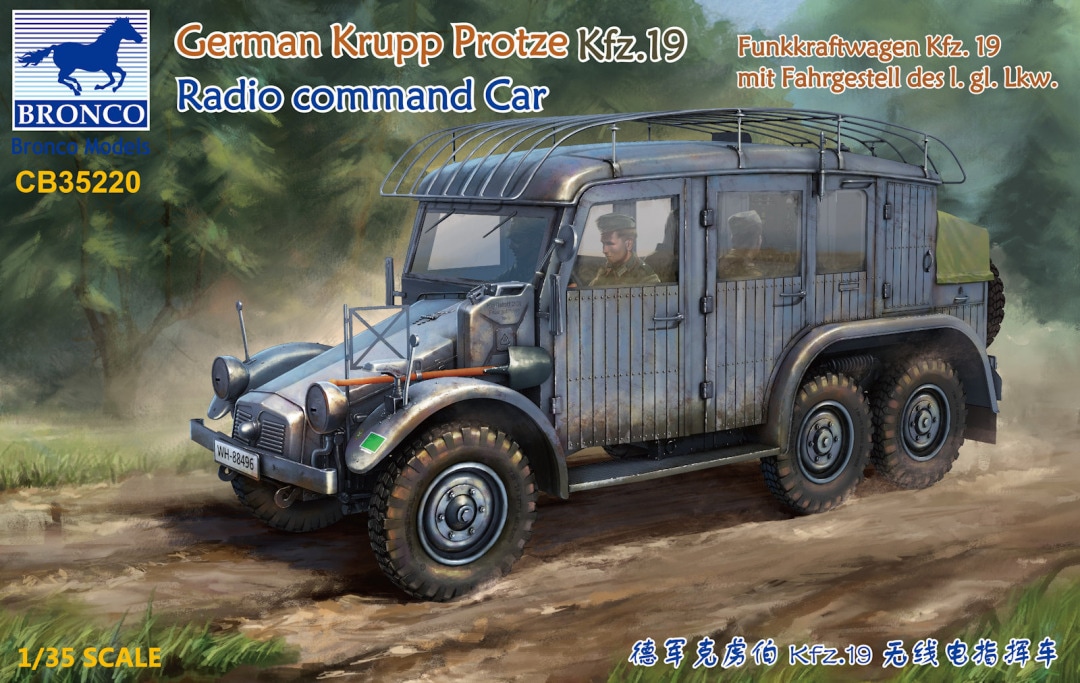 CB35220  техника и вооружение  German Krupp Protze Kfz. 19 Radio Command Car  (1:35)