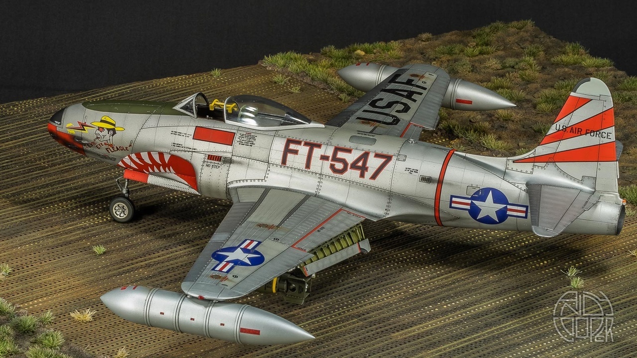 KMU32009  дополнения из смолы  Корректировочный набор F-80C/T33 (Special Hobby)  (1:32)