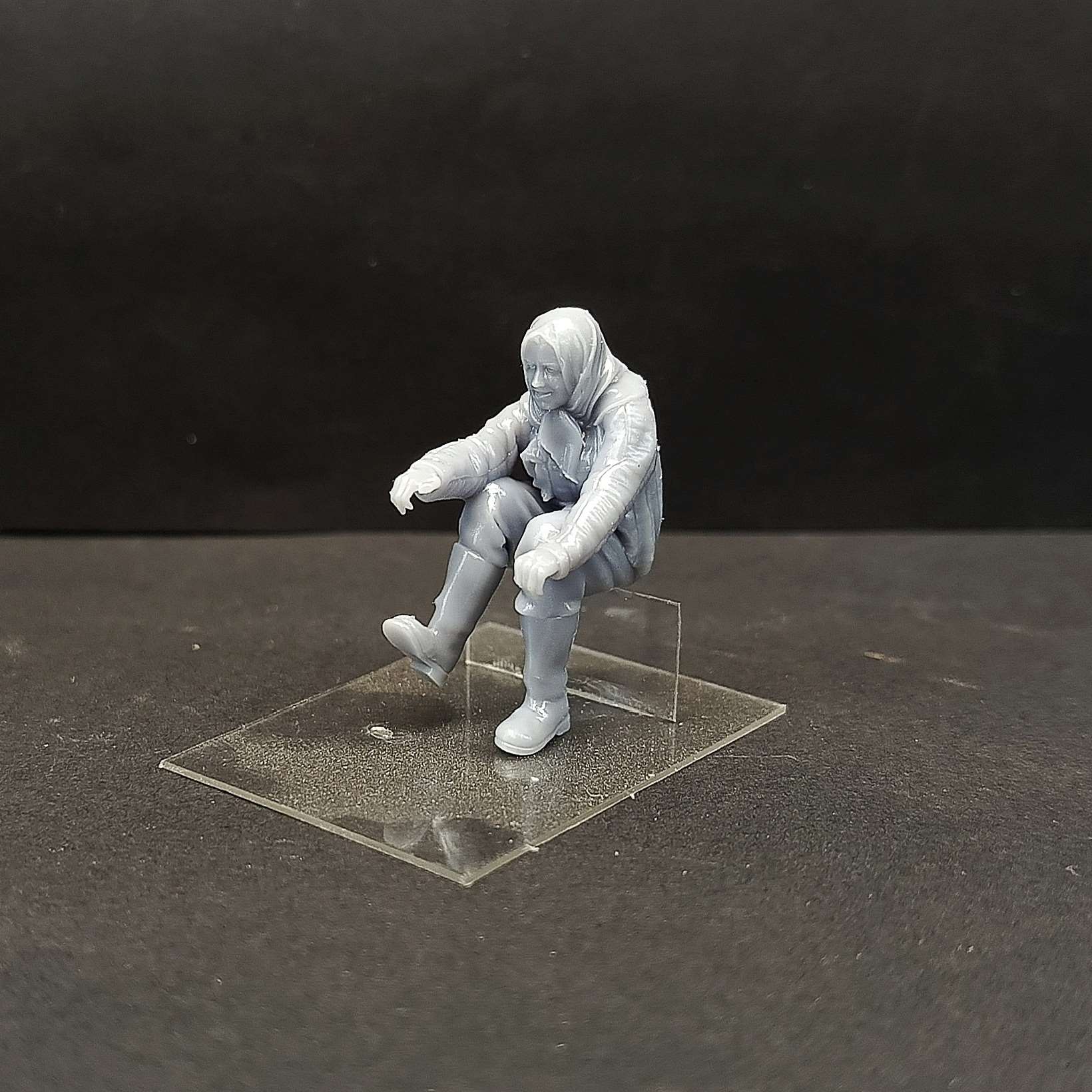 DMS-35219  фигуры  Трактористка АСХТЗ-НАТИ  (1:35)