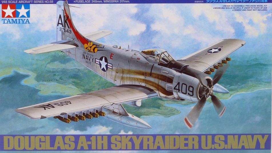 61058  авиация  Douglas A-1 Skyraider (1:48)