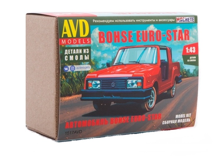 1517AVD  автомобили и мотоциклы  Bohse Euro-Star  (1:43)