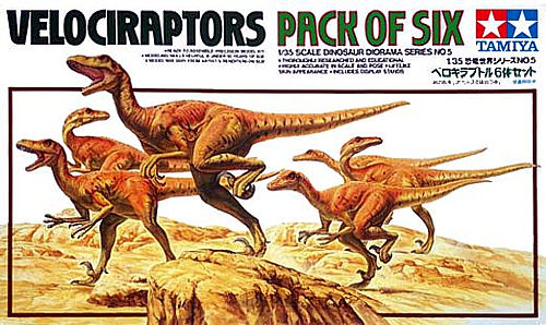 60105  фигуры  Velociraptors Pack of Six  (1:35)