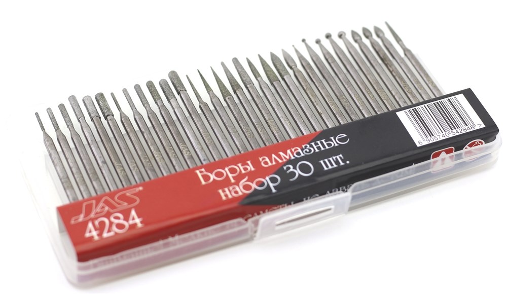 4284  ручной инструмент  Боры алмазные набор 30 шт.