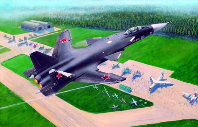 01324  авиация  ОКБ Сухого-47 Berkut  (1:144)