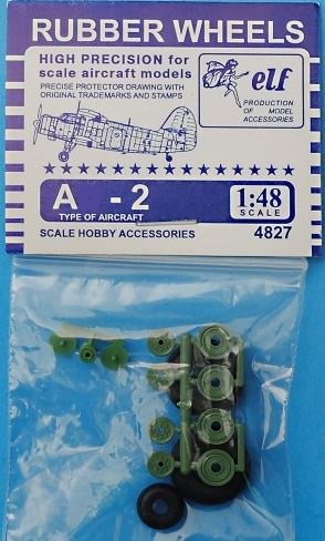 4827  дополнения из пластика  Rubber Wheels. Колеса на @N-2  (1:48)