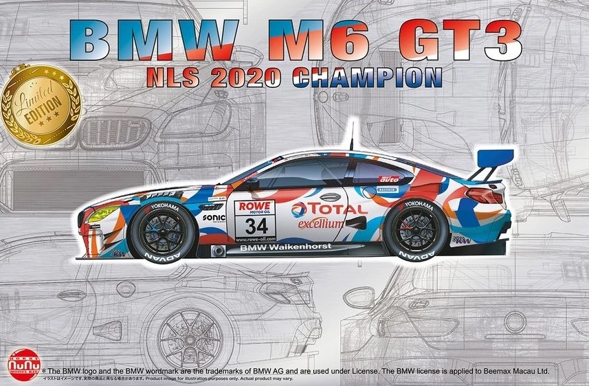 PN24042  автомобили и мотоциклы  BMW M6 GT3 NLS 2020 Champion  (1:24)