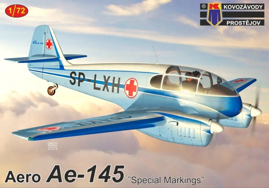 KPM0434  авиация  Aero Ae-145 Special markings  (1:72)