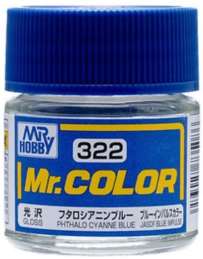 C322  краска 10мл  PHTHALO CYANNE BLUE