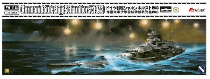 FH1148  флот  German battleship Scharnhorst 1943  (1:700)