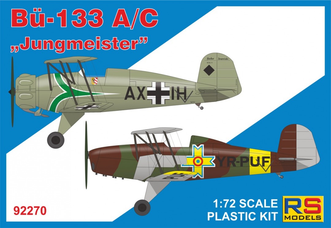 92270  авиация  Bucker 133 A/C  (1:72)