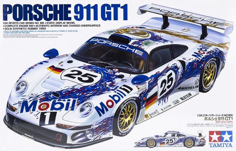 24186  автомобили и мотоциклы  Porsche 911 GT1  (1:24)