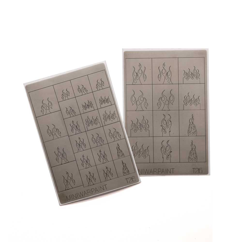 T-216  маски окрасочные  Маска окрасочная пламя №2  размер М