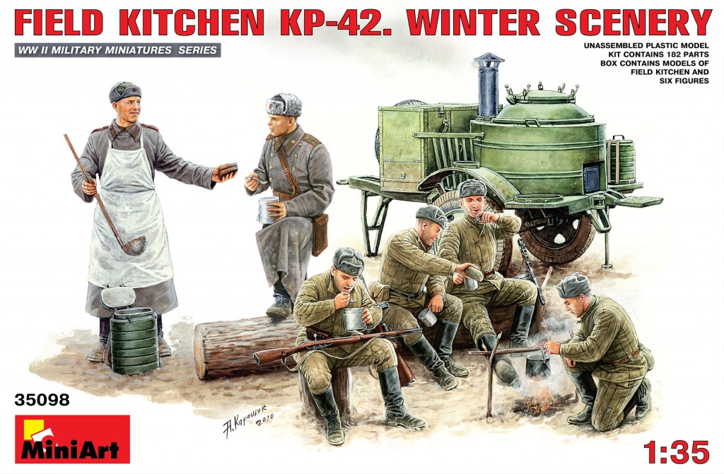 35098  фигуры  FIELD KITCHEN KP-42. WINTER SCENERY  (1:35)