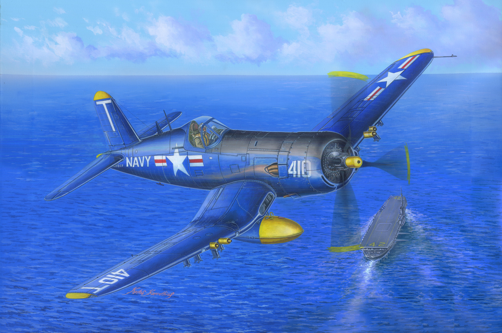 80389  авиация  F4U-5 Corsair  (1:48)