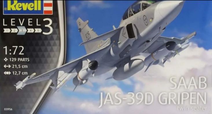 03956  авиация  Saab JAS-39D Gripen twin seater  (1:72)