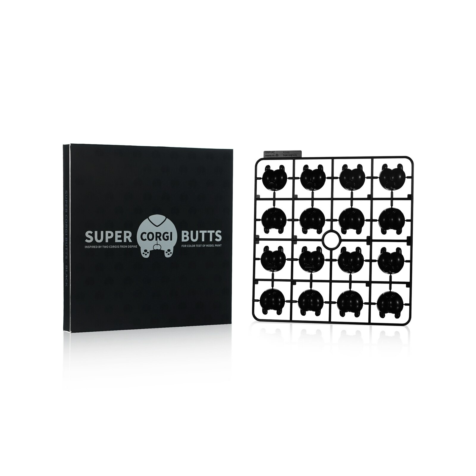 PLD-01BK  инструменты для работы с краской  Тестер для краски Корги, цвет чёрный