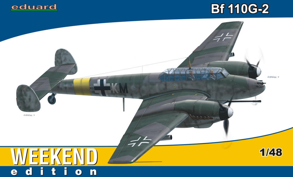84140  авиация  Bf 110G-2 Weekend Edition  (1:48)