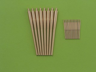 SM-350-040  металлические стволы  вооружение RN Pola Стволы 203мм 8шт., 100мм 12шт. (1:350)