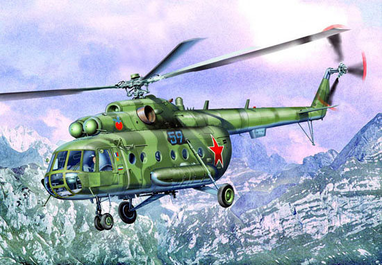 05102  авиация  M&-8MT/M-17 Hip-H Helicopter  (1:35)
