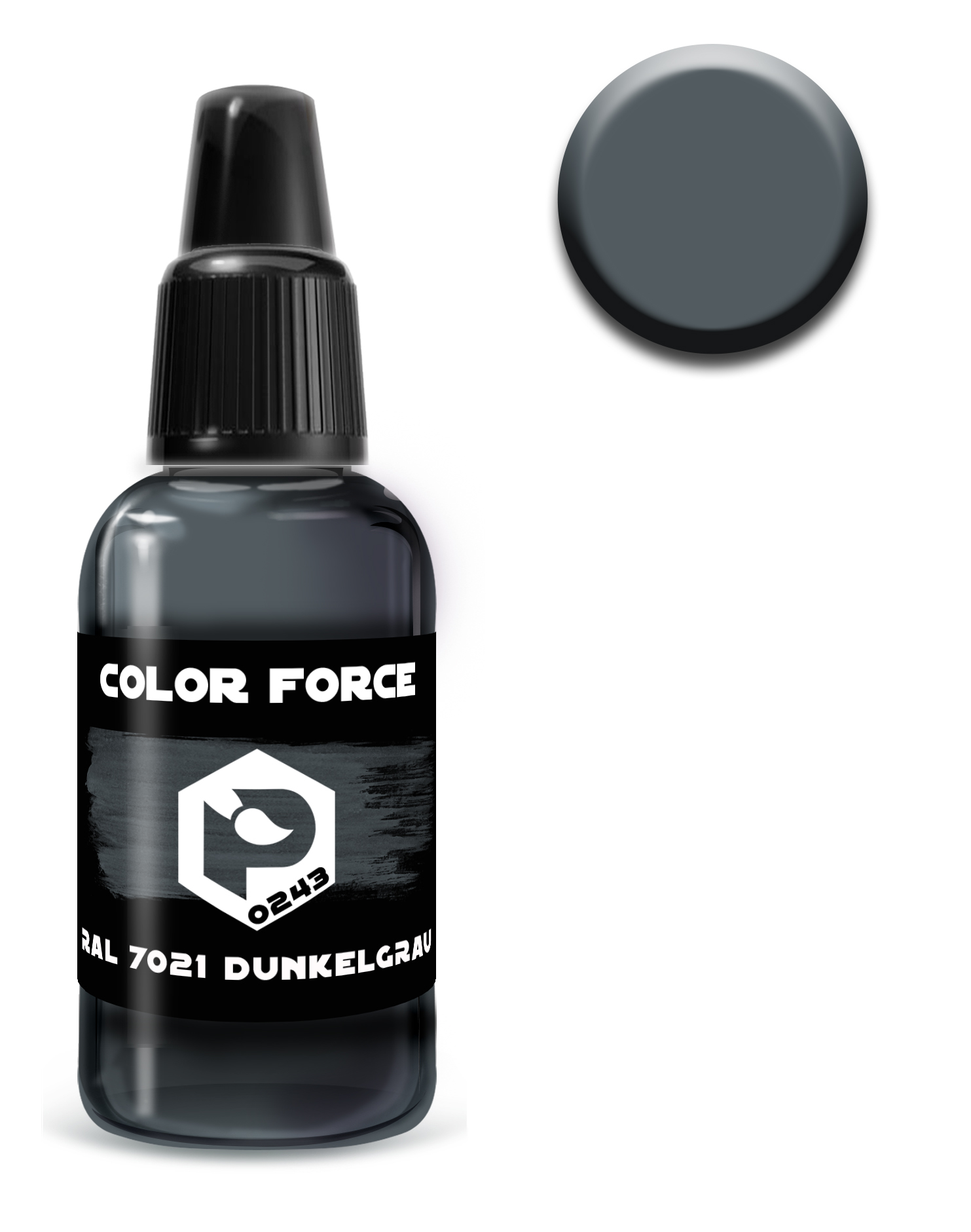 арт.0243  краска  Pacific88 AERO Ral 7021 DUNKELGRAU 18мл. арт.0243