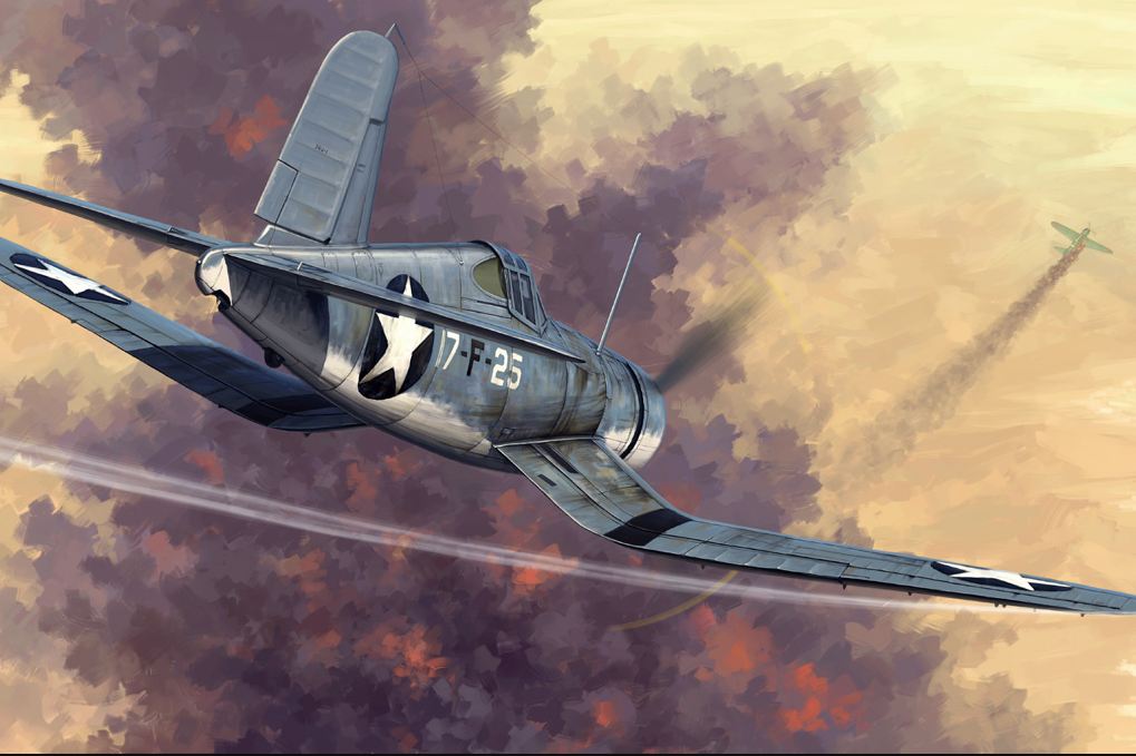 80381  авиация  F4U-1 Corsair Early Version  (1:48)