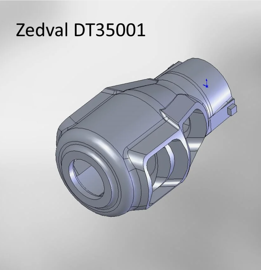 DT35001  дополнения из смолы  Дульный тормоз для САУ 2С1 "Гвоздика"  (1:35)