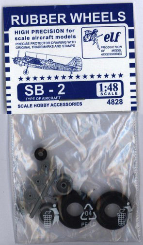 4828  дополнения из пластика  Rubber Wheels. СБ-2  (1:48)