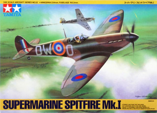 61032  авиация  Supermarine Spitfire Mk.I (1:48)