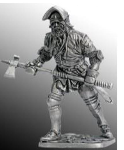 287 M  миниатюра  Западноевропейский пеший воин, 15 век